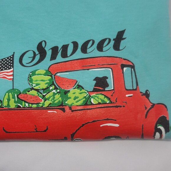 Cardin McCoy Aqua Short Sleeve Shirt (Size S) Sweet Summertime - Picture 4 of 10